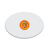 Oval White Canvas Board