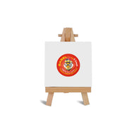 Easel with Square White Canvas