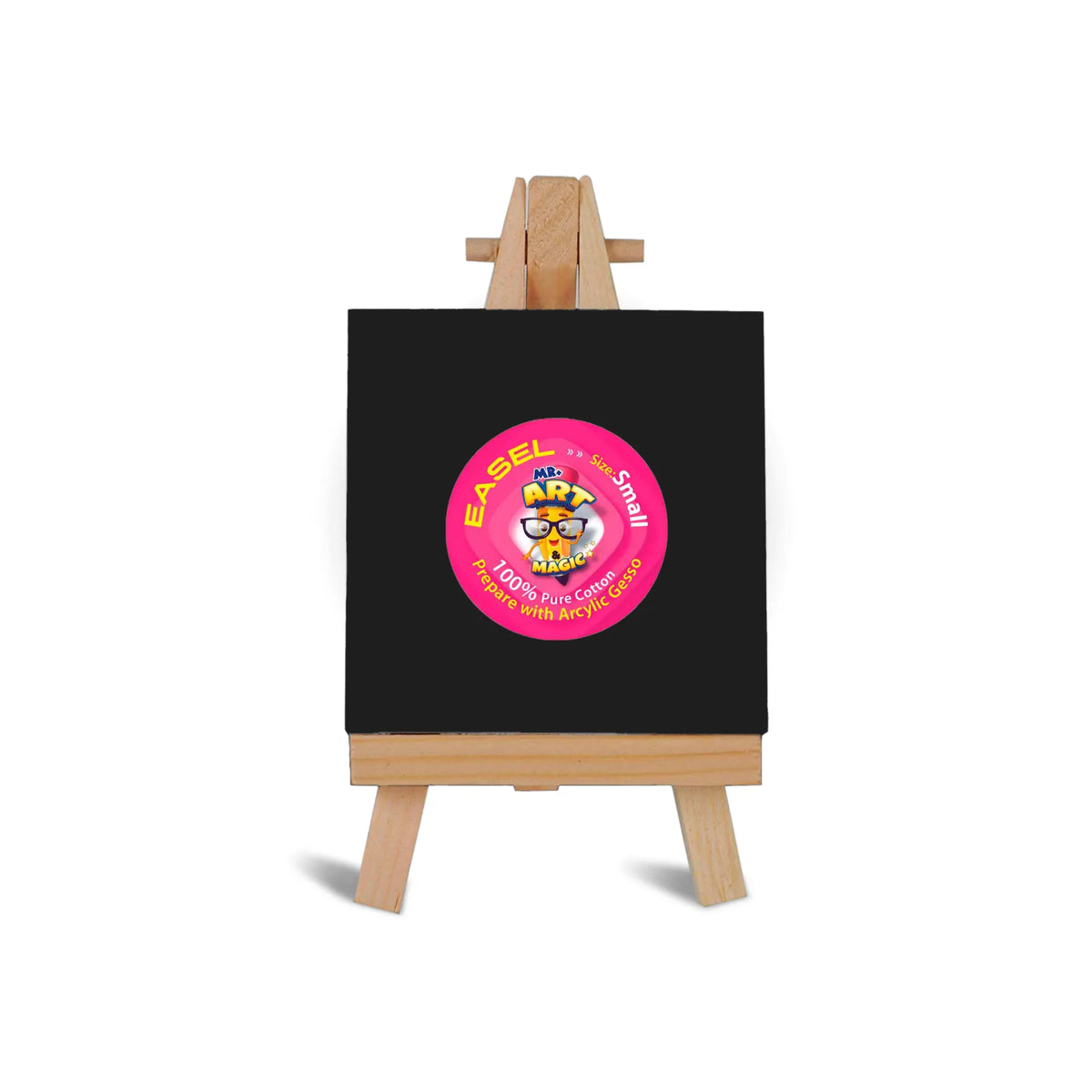Easel with Square Black Canvas