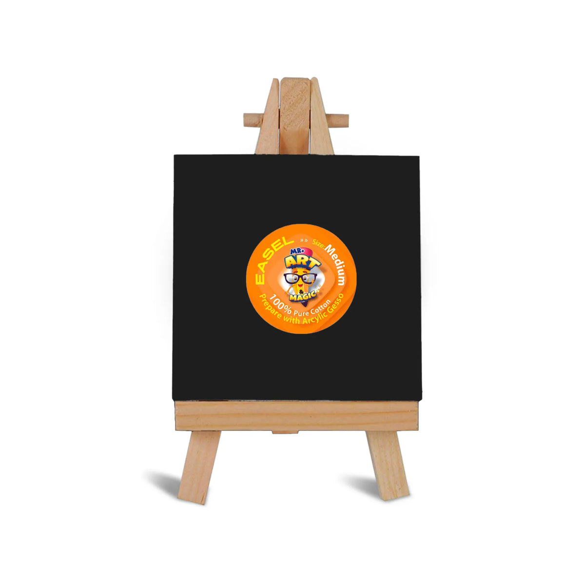 Easel with Square Black Canvas