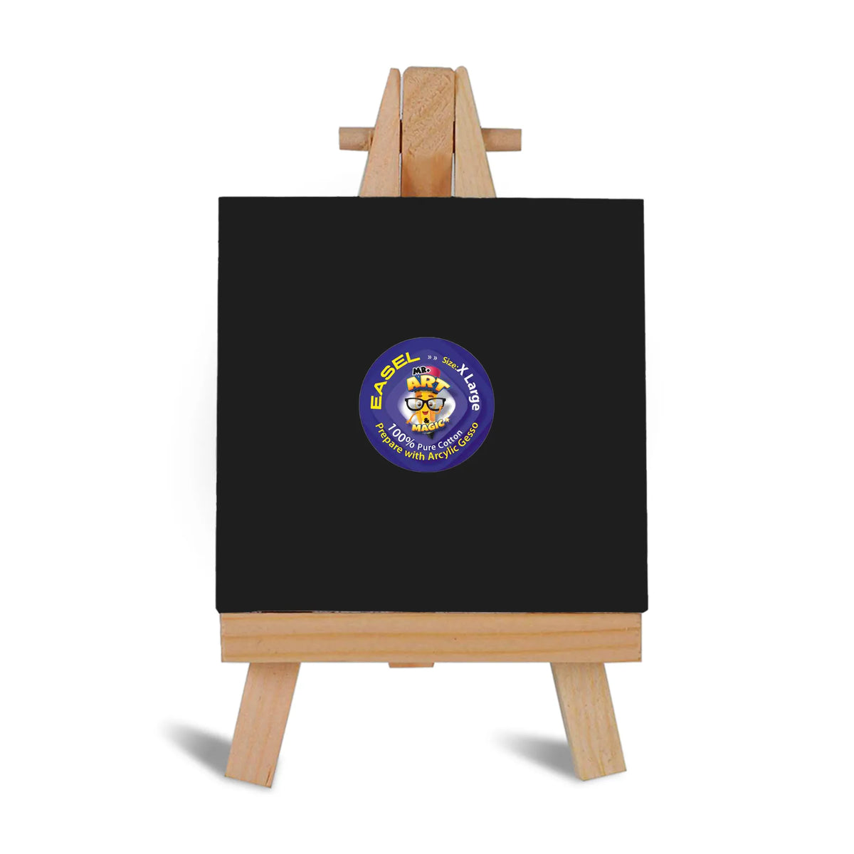 Easel with Square Black Canvas