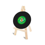 Easel with Round Black Canvas