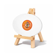 Easel with Oval White Canvas