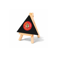 Easel with Triangle Black Canvas