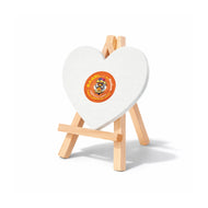 Easel with Heart White Canvas