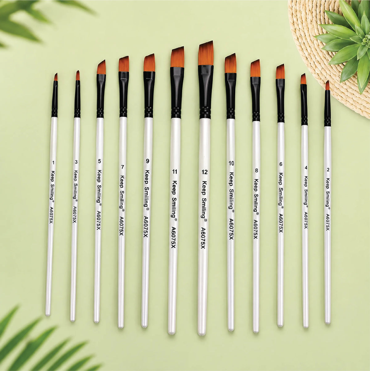 Keep Smiling Artist Brush Set | 12 Pcs