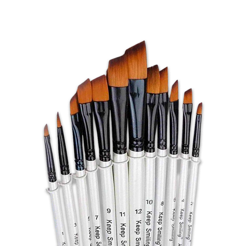 Keep Smiling Artist Brush Set | 12 Pcs