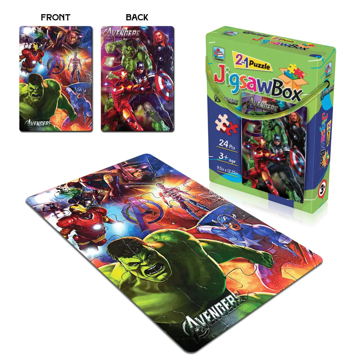 Avengers 2 in 1 Jigsaw Puzzle for Kids
