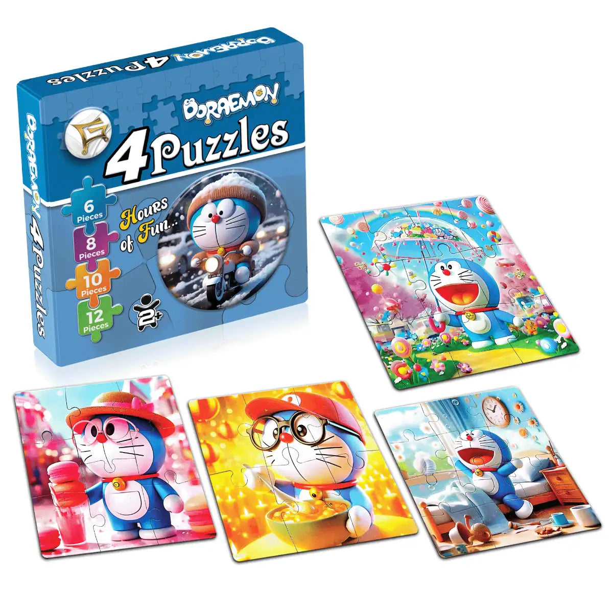 Doraemon 4 in 1 Puzzle for Kids