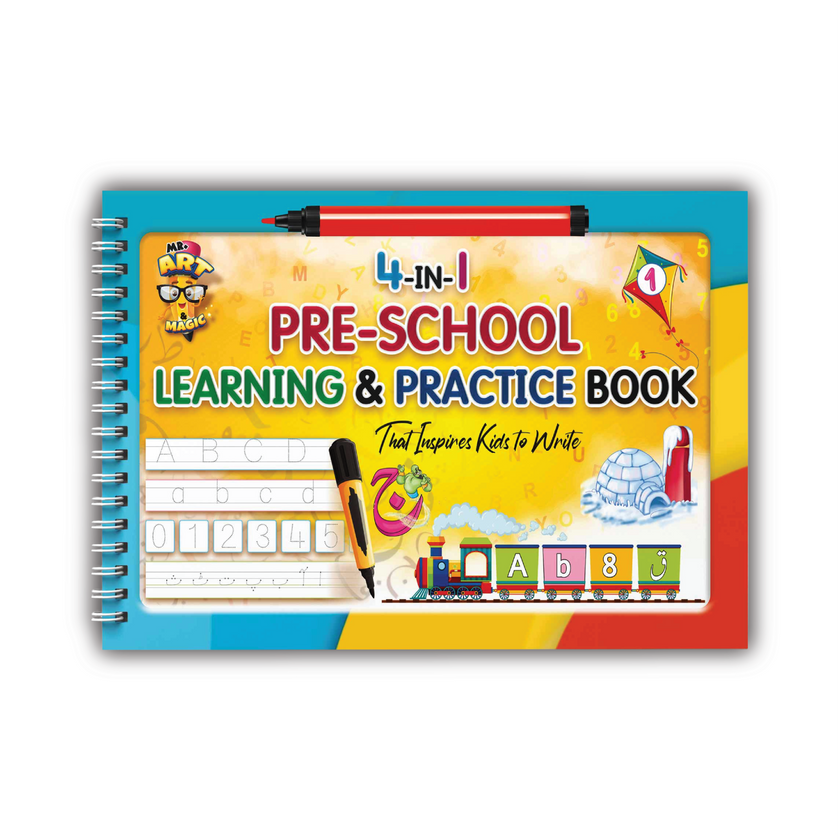 4 in 1 Pre School Learning & Practice Book