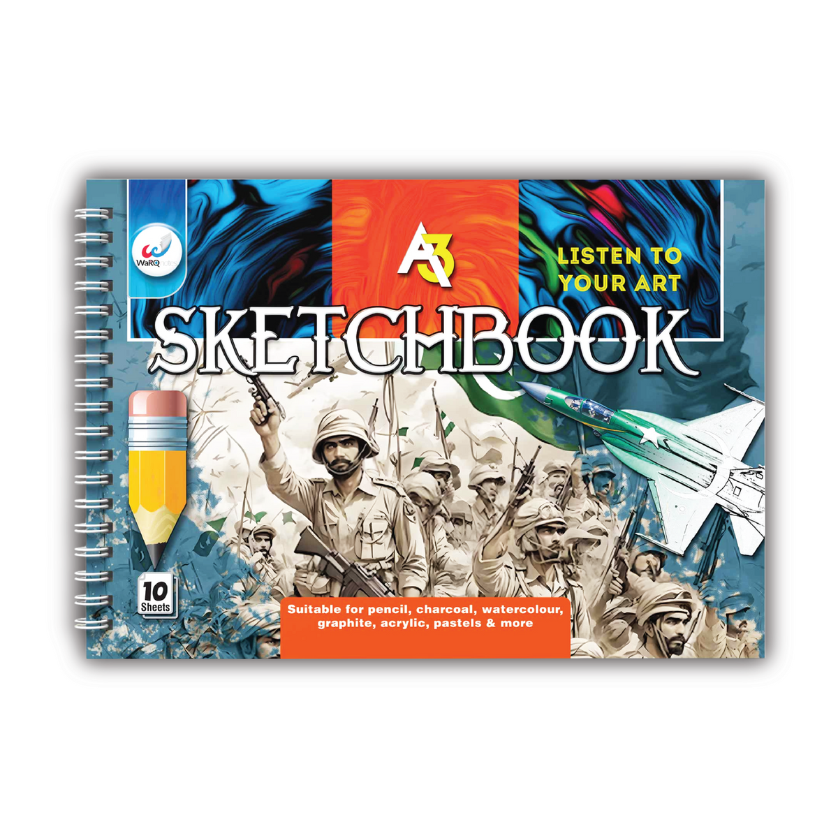 10 Pages A3 Sketchbook
