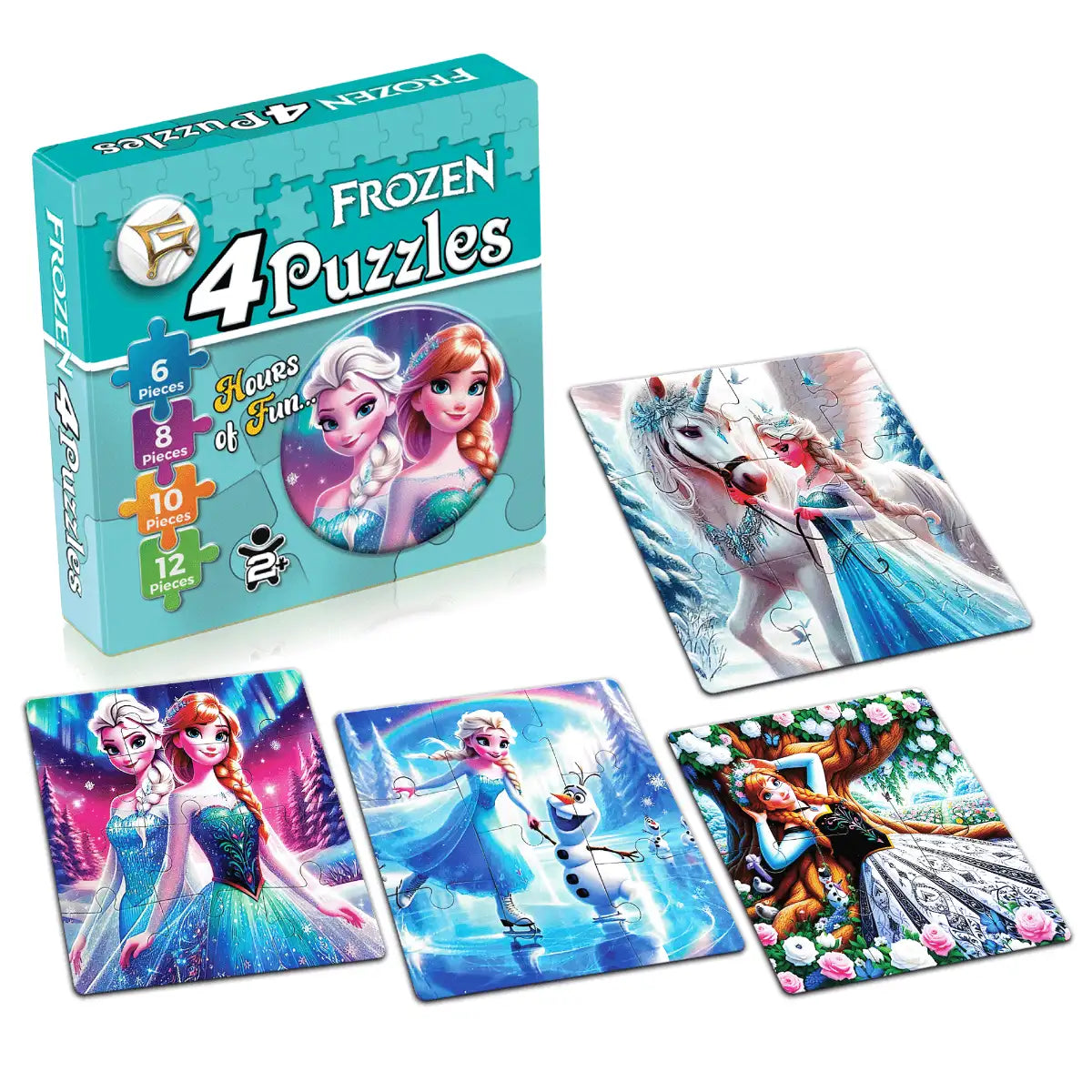 Frozen 4 in 1 Puzzle for Kids
