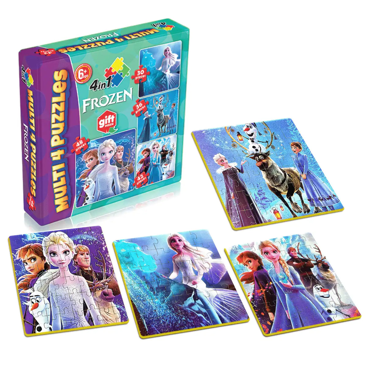 Frozen Multi 4 in 1 Puzzle for Kids