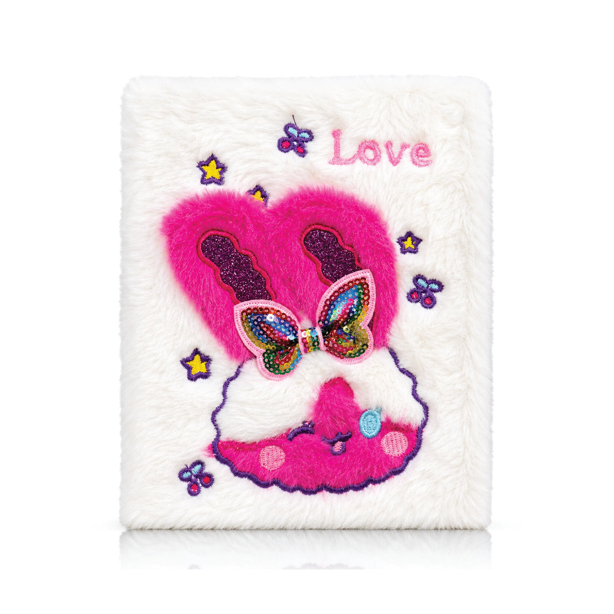 A5 Enchanted "Love" Bunny Plush Journal