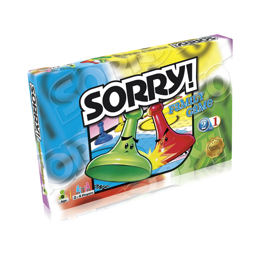 Sorry 2 in 1 Wooden Board Game