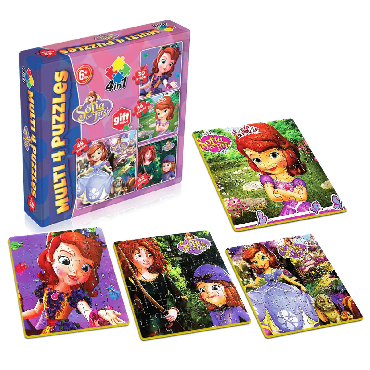 Sofia Multi 4 in 1 Puzzle for Kids