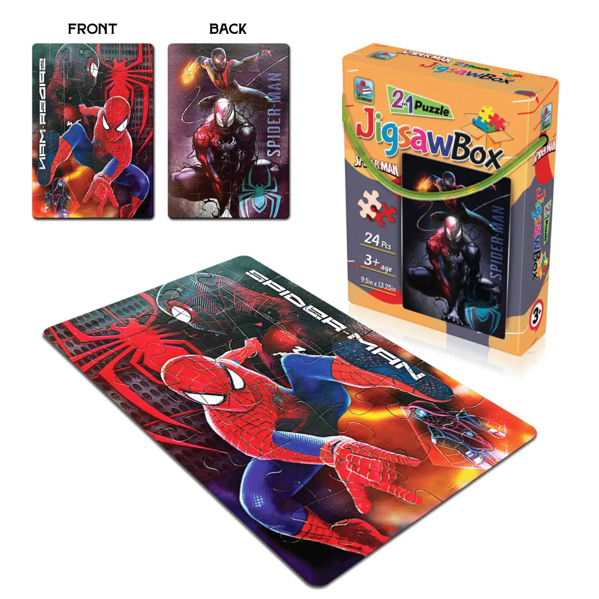 Spider Man 2 in 1 Jigsaw Puzzle for Kids