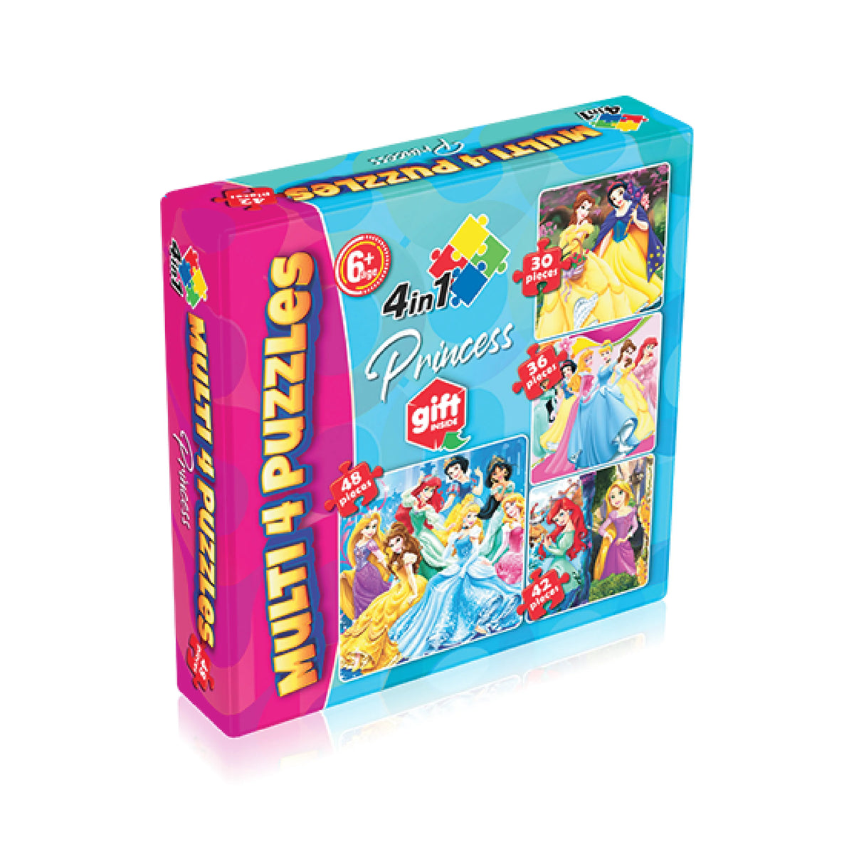 Princess Multi 4 in 1 Jigsaw Puzzle for Kids