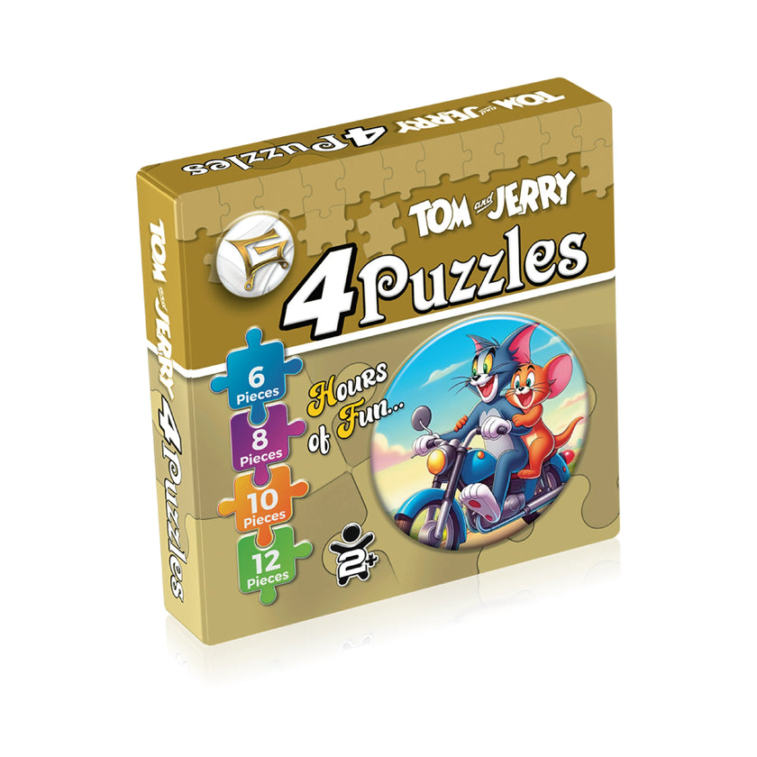 Tom & Jerry 4 in 1 Puzzle for Kids