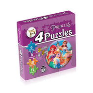 Princess 4 in 1 Puzzle for Kids