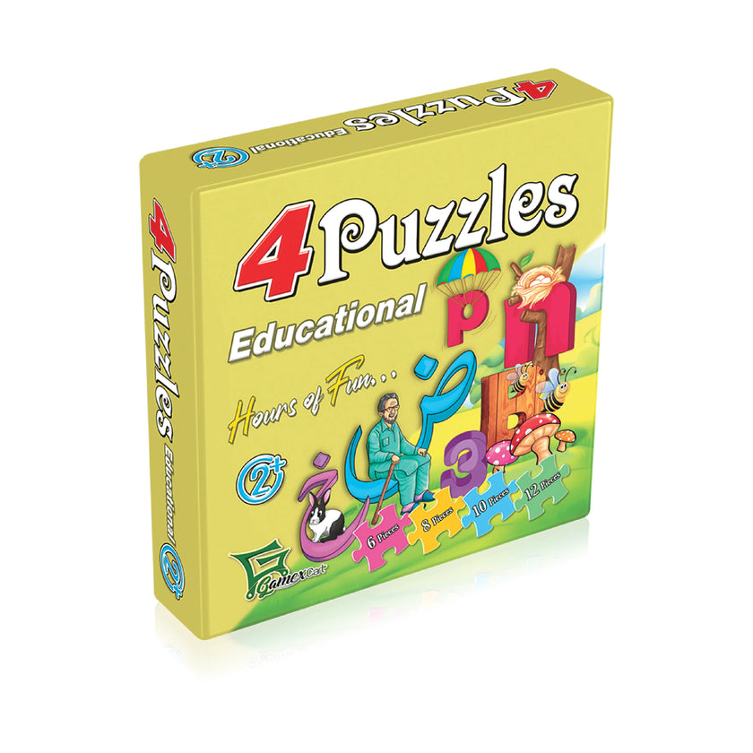 Educational 4 in 1 Puzzle for Kids