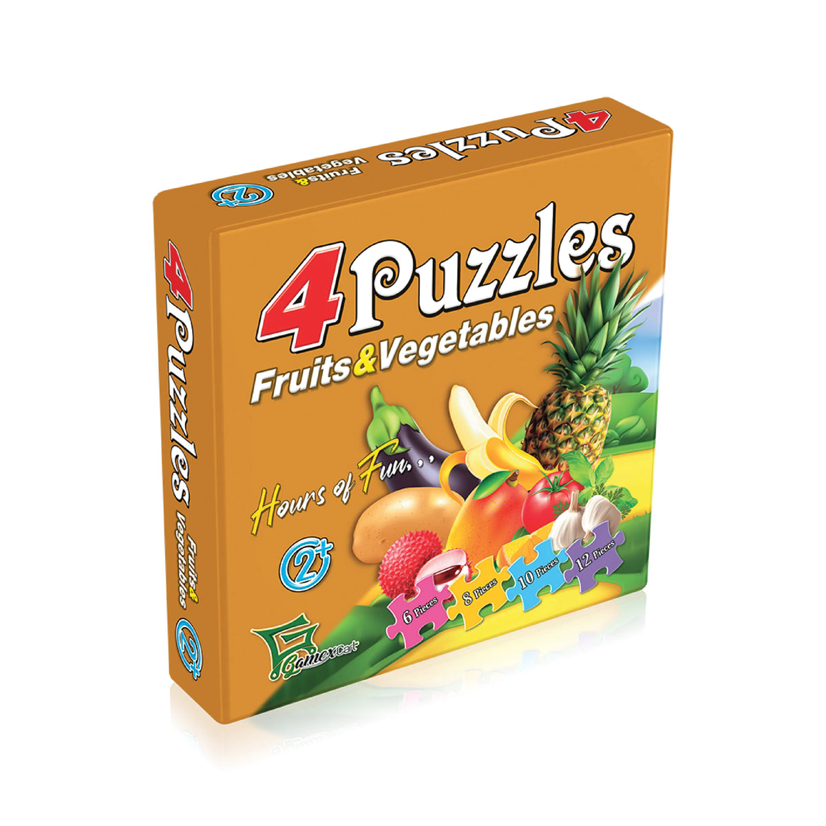 Fruits & Vegetables 4 in 1 Puzzle for Kids