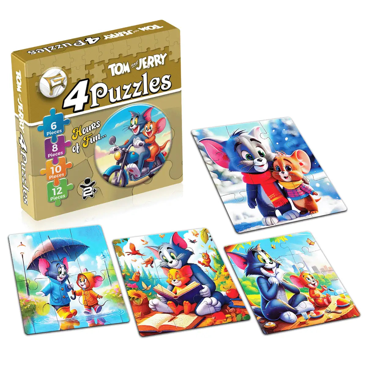 Tom & Jerry 4 in 1 Puzzle for Kids