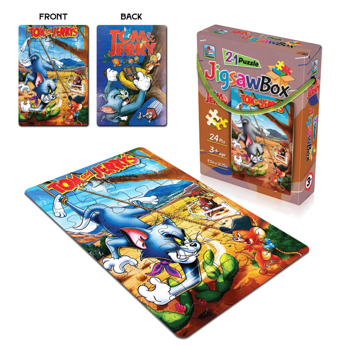 Tom & Jerry 2 in 1 Jigsaw Puzzle for Kids